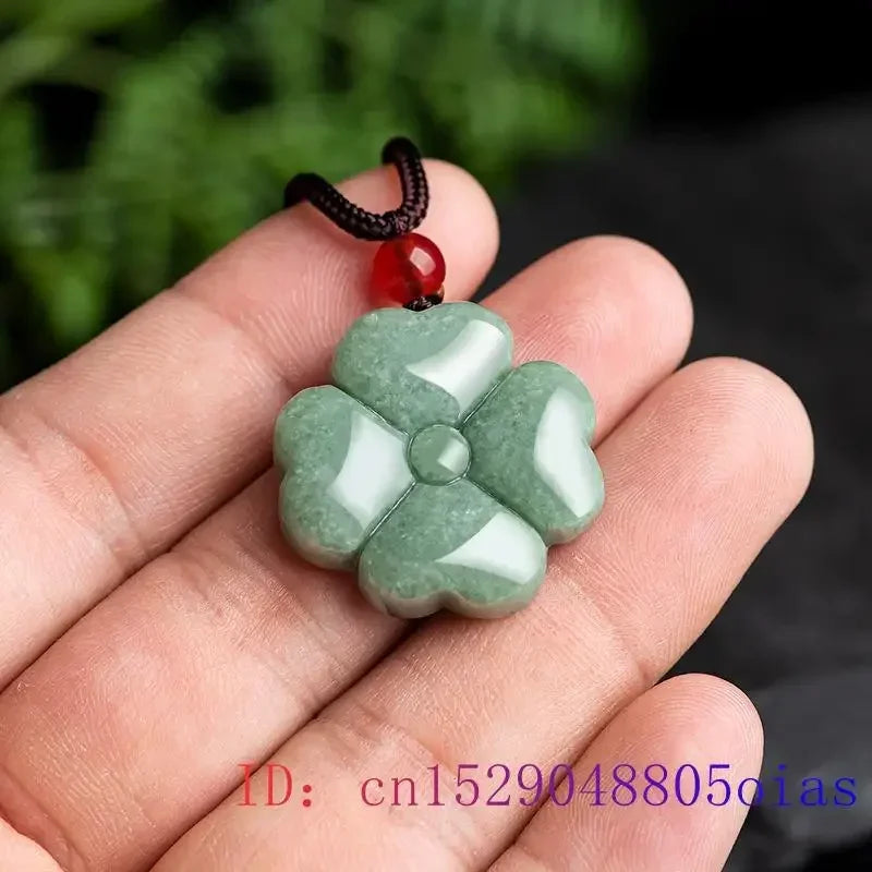 Green Burmese, Jade Amulet Necklace… Fine Jewelry Carved Gemstone, By MC