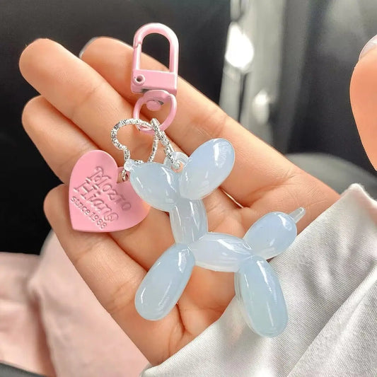 Cute,  Acrylic Cartoon Balloon,  Dog Keychains For Women