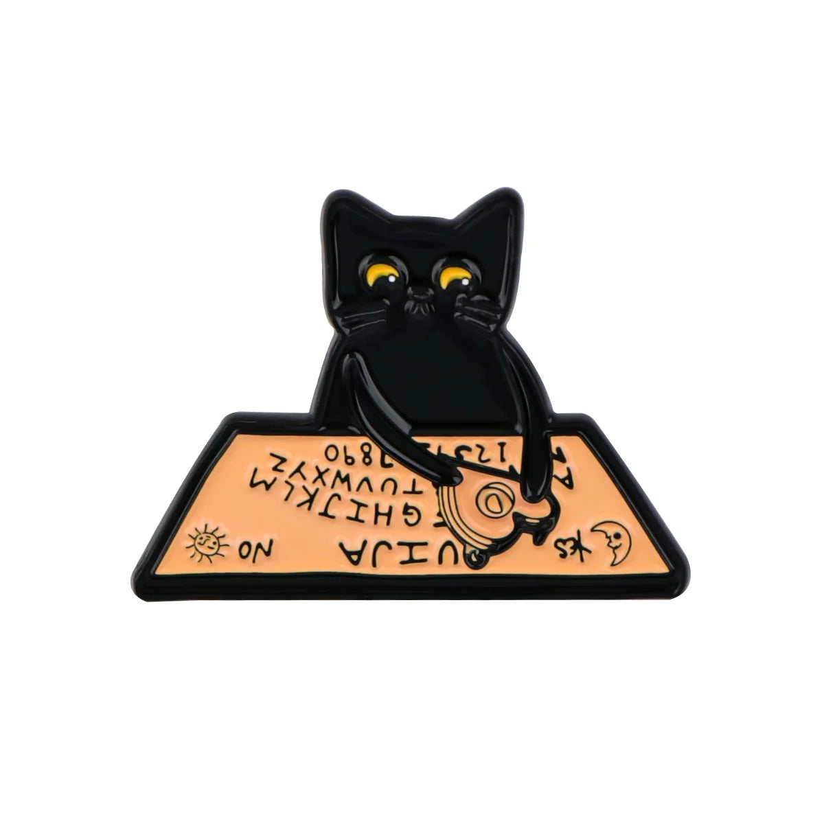 Cute Tiny Black Cat Enamel Pin Brooch