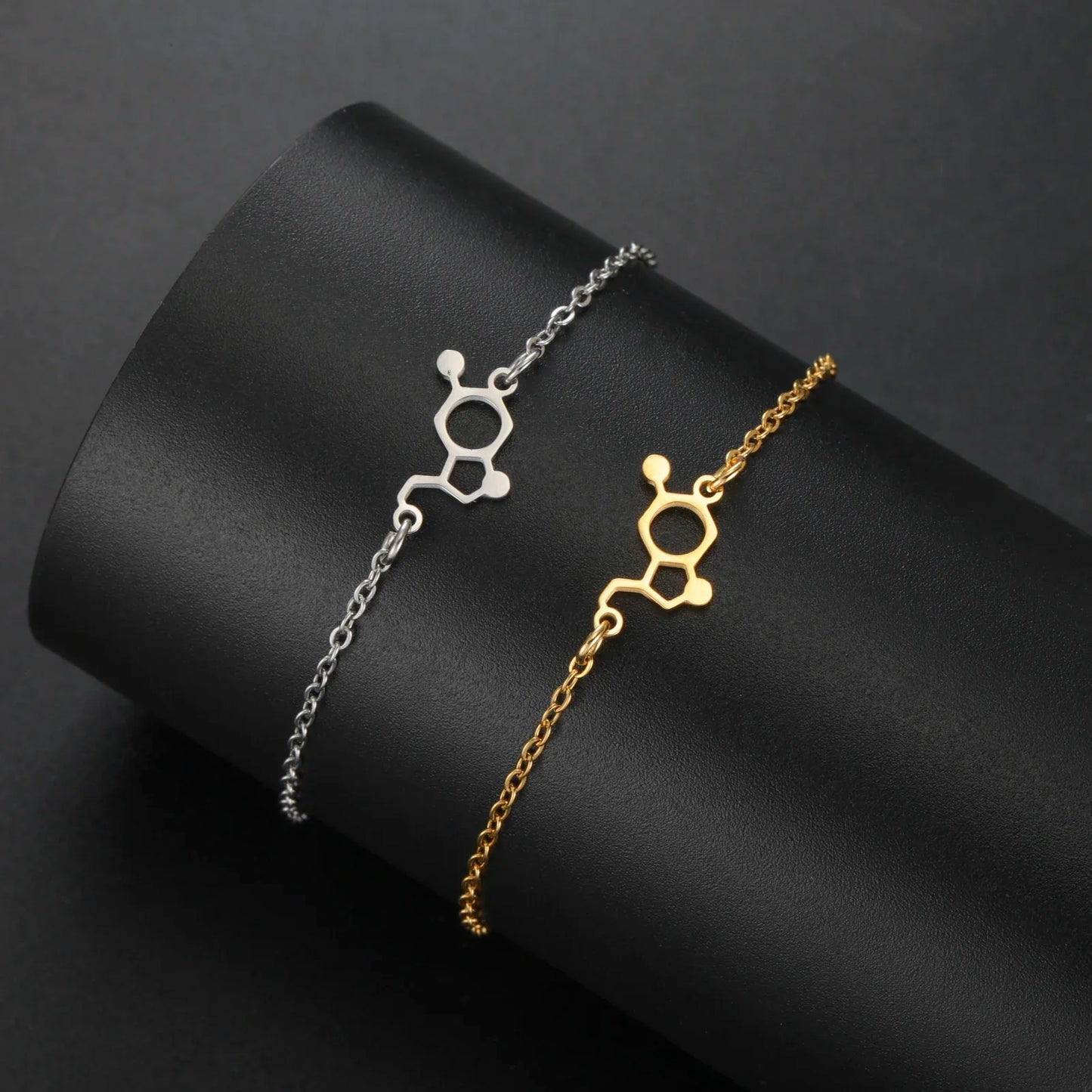 Chemical Molecule Charm Bracelet , by Skyrim