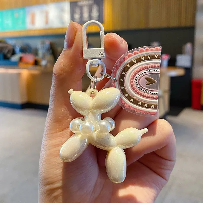Cute, Acrylic Cartoon Balloon, Dog Keychains For Women