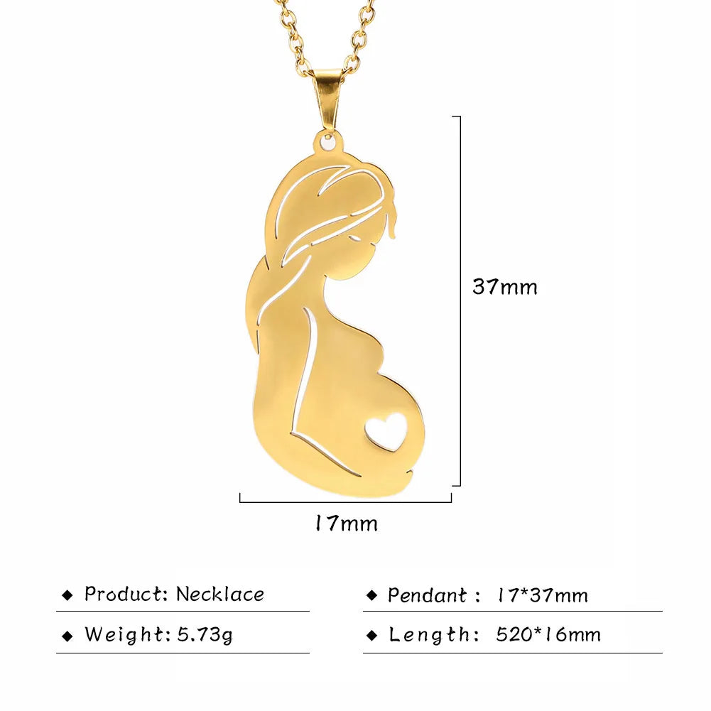 Mother's Day, Baby Child, Stainless Steel Pendant Gift, From FISHHOOK