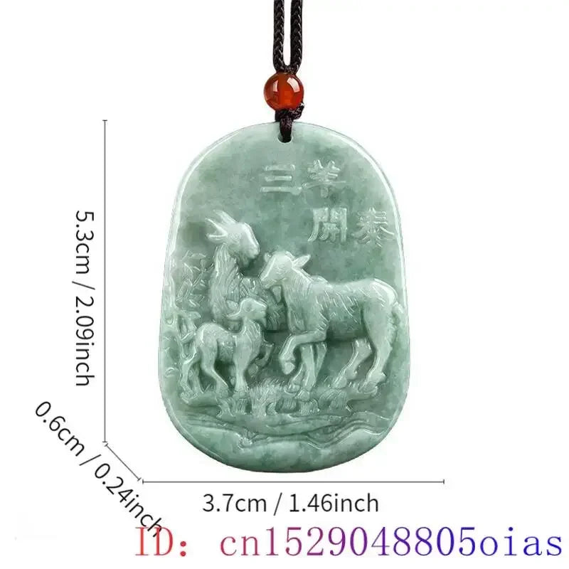 Green Burmese, Jade Amulet Necklace… Fine Jewelry Carved Gemstone, By MC
