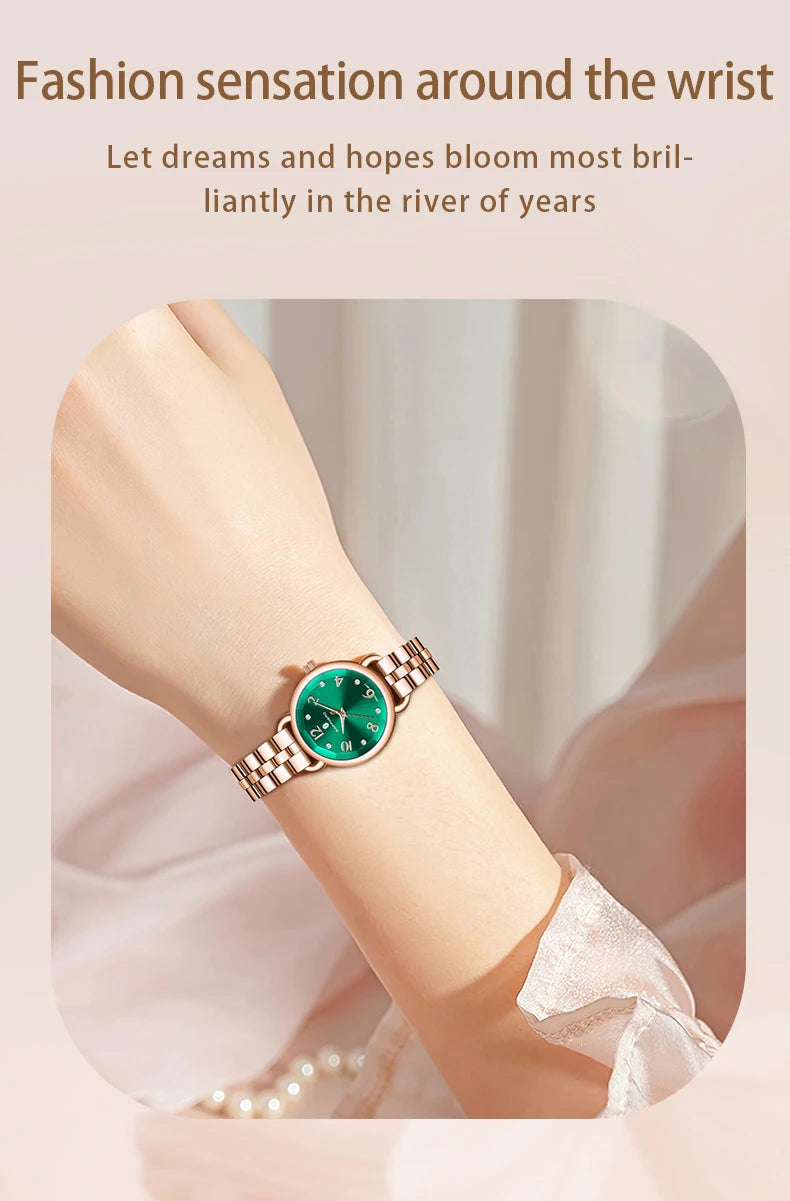 SAPPHERO’S, Women's Fashion, Versatile, Stainless Steel, Fashion versatile, Light luxury, Ultra-Thin Watch