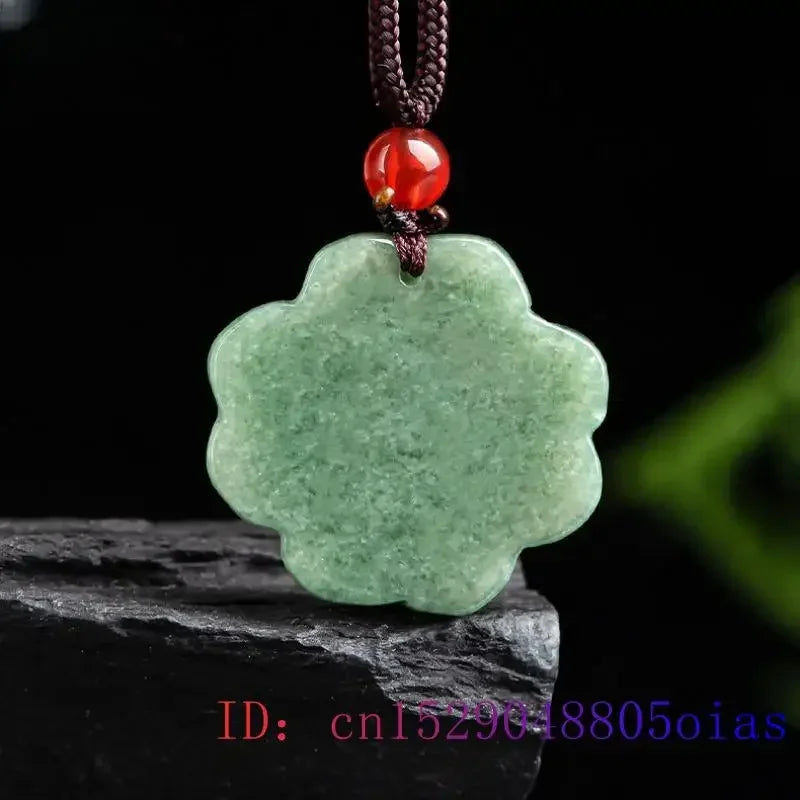 Green Burmese, Jade Amulet Necklace… Fine Jewelry Carved Gemstone, By MC