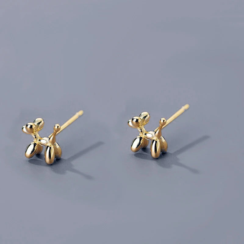 S9.25 Sterling Silver Mini Balloon Dog Earrings, Treat yourself, treat a friend.