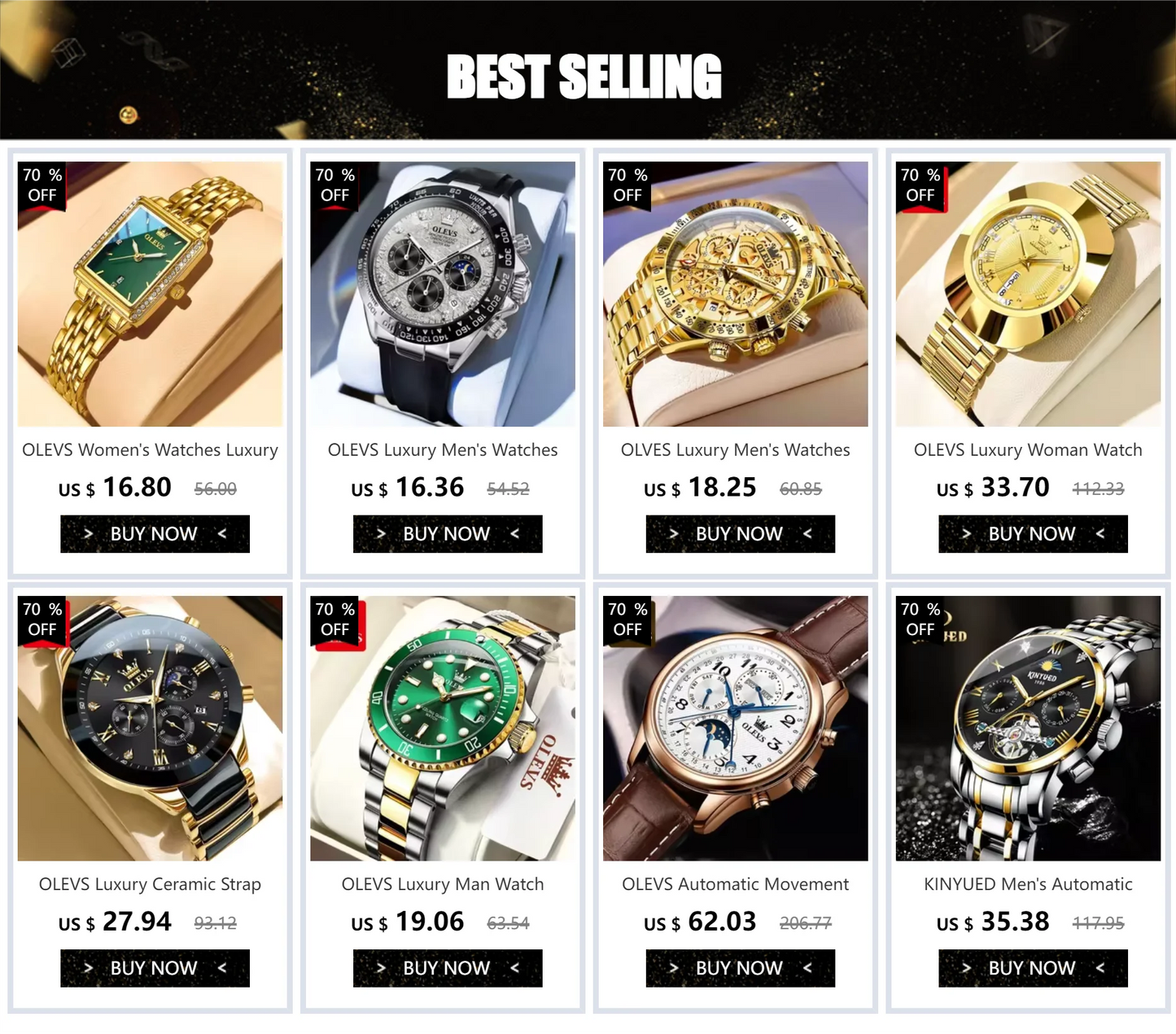 New, Waterproof Luminous, Automatic Date, Quartz Wristwatch For Men, By OLEVS