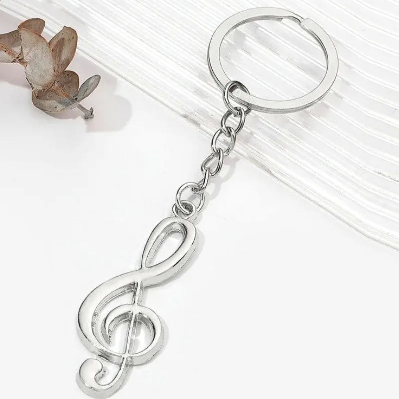 Creative, Personalized, Metal, G Clef Shaped Keychain…Jewelry Accessories For Music Lovers