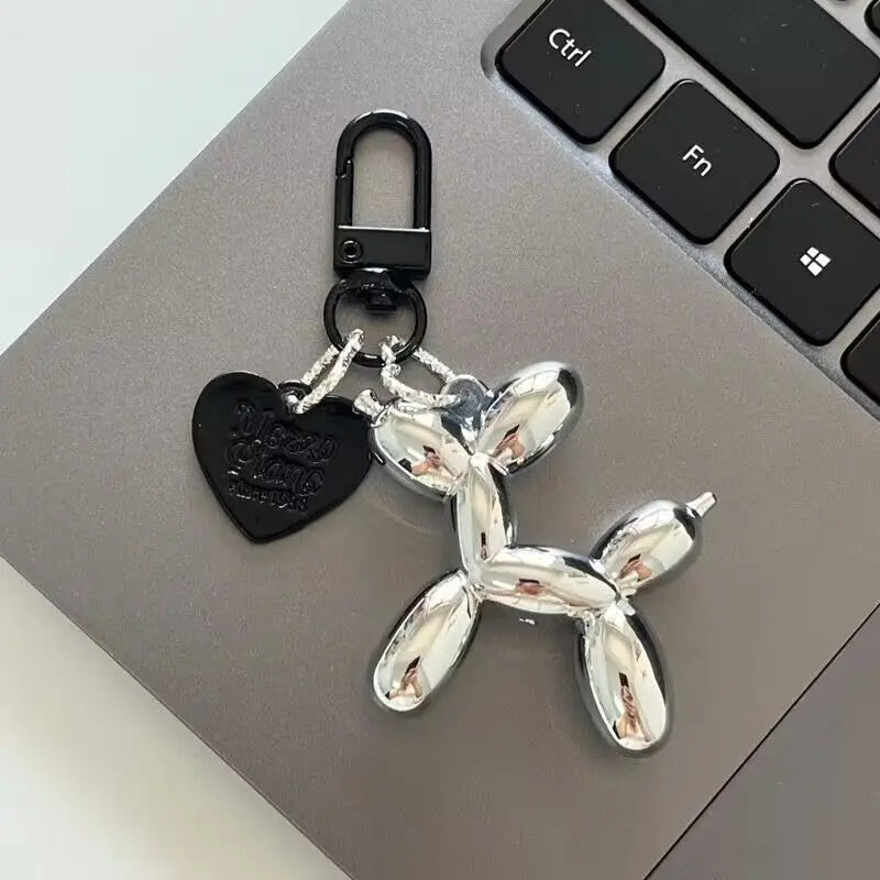 Cute, Acrylic Cartoon Balloon, Dog Keychains For Women