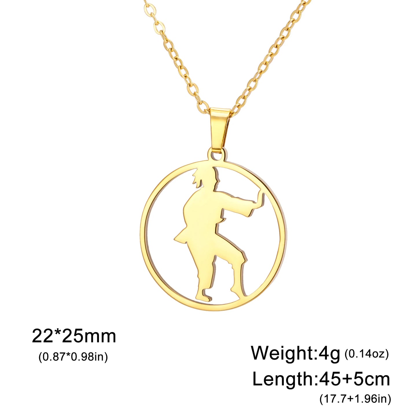 COOLTIME, Stainless Steel, Military Boxing Pendant Necklace for Women & Men