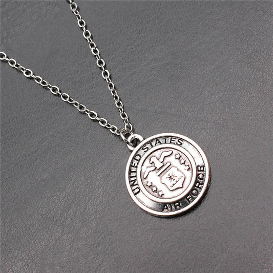 1pcs U.S. Army Police Identification Signage Necklace For Women Women Accessories Jewelry Making Items Chain Length 43+5cm