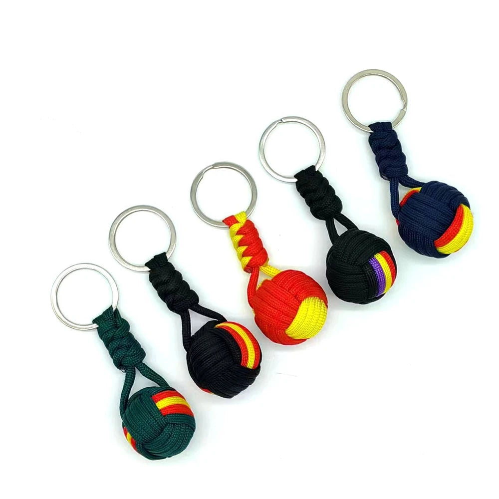 Woven Rope, Ball Military Parachute Keychain, For Women, By Lanyard
