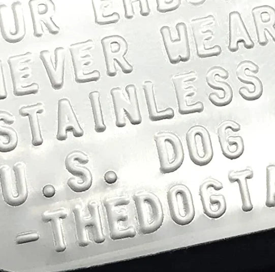 Stainless Steel Dog Tag, Military Set of 2 Personalized Necklaces, Army Style with Ball Chain Silencers, Custom Made Necklaces