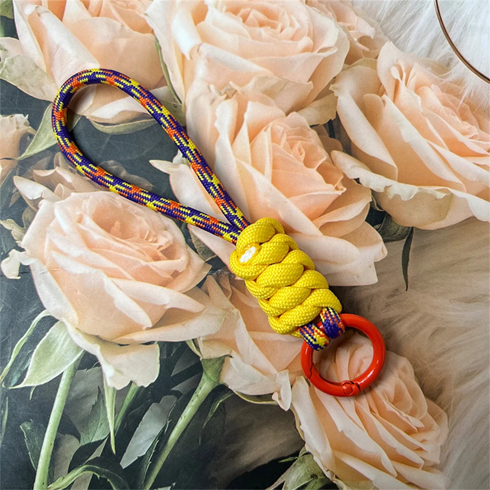 Woven Rope, Ball Military Parachute Keychain, For Women, By Lanyard