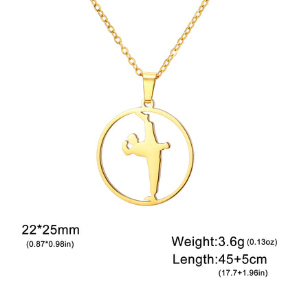 COOLTIME, Stainless Steel, Military Boxing Pendant Necklace for Women & Men