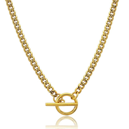 Stainless Steel, Cuban Chain Necklace for Women & Men