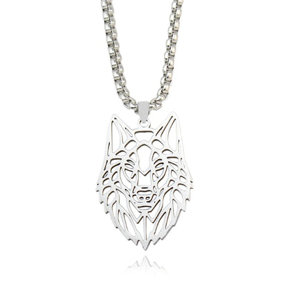 Stainless Steel, Rock Wolf Military Dog Tag Necklace For Men, By Vnox…Team Fight Jewelry Fan Gifts