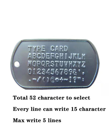 Stainless Steel Dog Tag, Military Set of 2 Personalized Necklaces, Army Style with Ball Chain Silencers, Custom Made Necklaces
