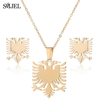 Stainless Steel, Paw Necklace Earrings for Women, Fashion By, SMJEL