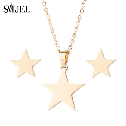Stainless Steel, Paw Necklace Earrings for Women, Fashion By, SMJEL