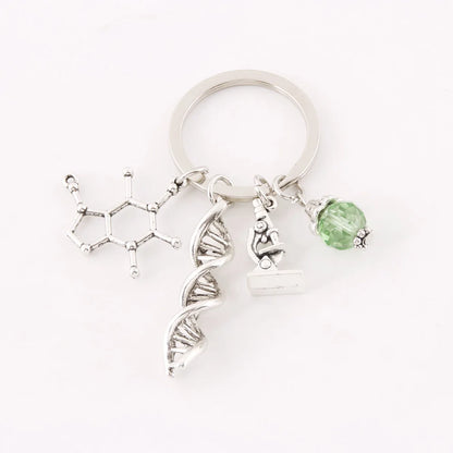 NEW, Silver Plated Science Jewelry Key Chains, by NXQXN