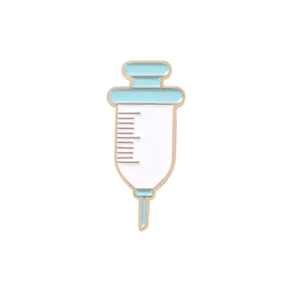 Medical Enamel Pins, Metal Syringe & Bandage, Jewelry Gifts for Doctor Or Nurse