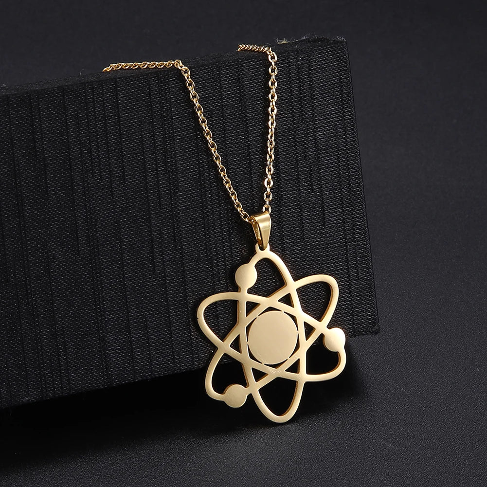 Bigbang Theory Atom Galaxy Planet Pendant Necklace