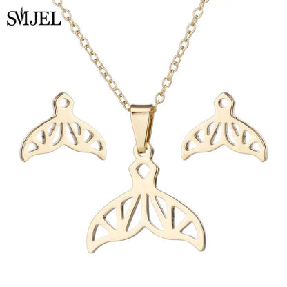 Stainless Steel, Paw Necklace Earrings for Women, Fashion By, SMJEL