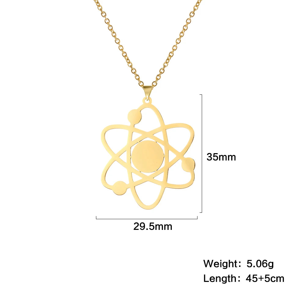 Bigbang Theory Atom Galaxy Planet Pendant Necklace