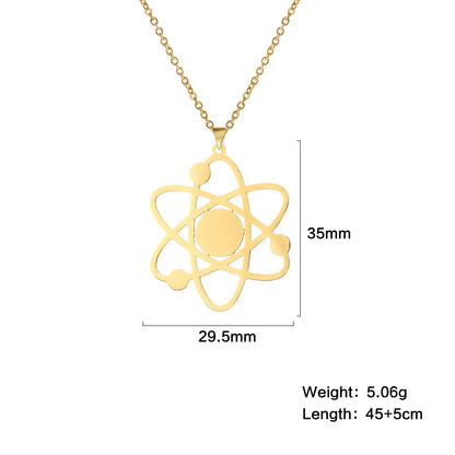 Bigbang Theory Atom Galaxy Planet Pendant Necklace