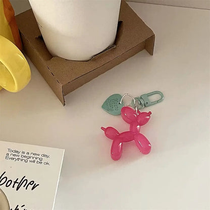 Cute,  Acrylic Cartoon Balloon,  Dog Keychains For Women