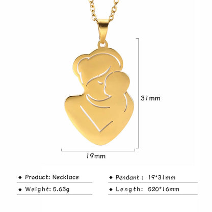 Mother's Day, Baby Child, Stainless Steel Pendant  Gift, From FISHHOOK