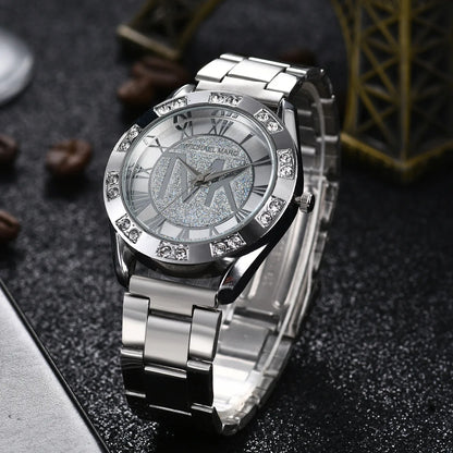 Fashion, Luxury, Men's, Imitation Diamond Bracelet, Water Resistant, Roman Digital Watch…Buy It For Yourself Or For A Friend