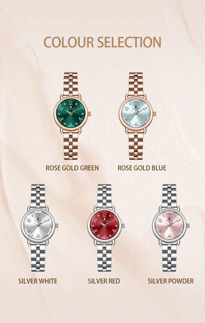SAPPHERO’S, Women's Fashion, Versatile, Stainless Steel, Fashion versatile, Light luxury, Ultra-Thin Watch