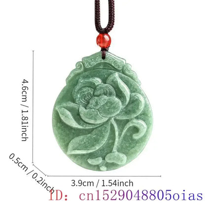 Green Burmese, Jade Amulet   Necklace… Fine Jewelry Carved Gemstone, By MC