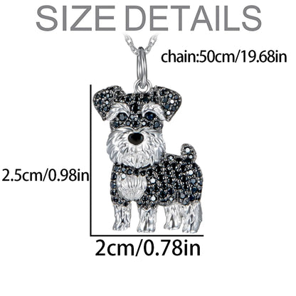 Exquisite, Cute, Schnauzer Dog Pendant Necklace for Women...Is Your Favorite Breed Here?