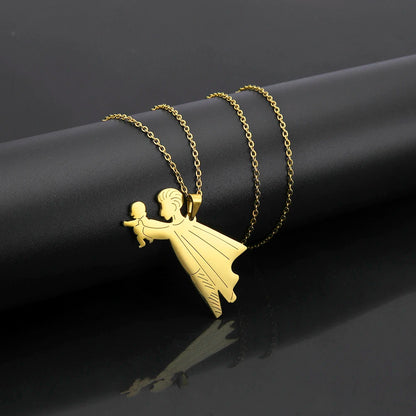Mother's Day, Baby Child, Stainless Steel Pendant  Gift, From FISHHOOK