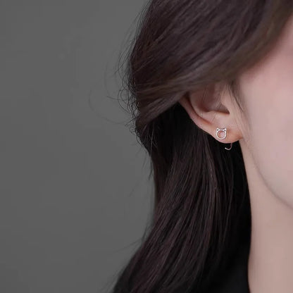 Avenneth Fashions, Simple Hollow Cute Cat Stud Earrings