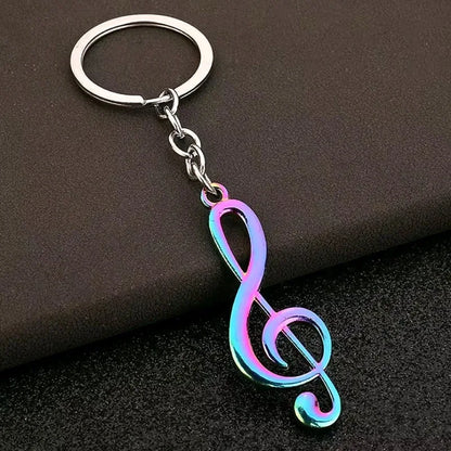 Creative, Personalized, Metal, G Clef Shaped Keychain…Jewelry Accessories For Music Lovers