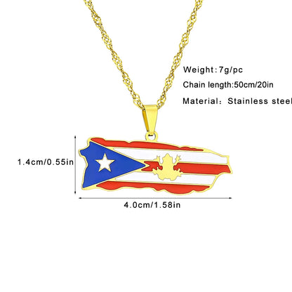 Wear Puerto to celebrate The Big Game 2026 and Bad Bunny in style — show your Puerto Rican pride with this beautiful flag necklace. Lightweight, durable, and polished for that beautiful shine, it’s the perfect game day souvenir, by SONYA