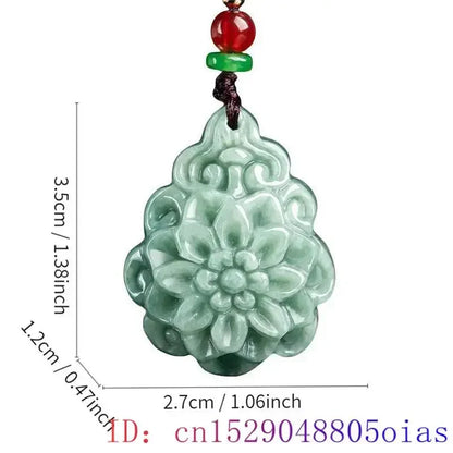 Green Burmese, Jade Amulet   Necklace… Fine Jewelry Carved Gemstone, By MC