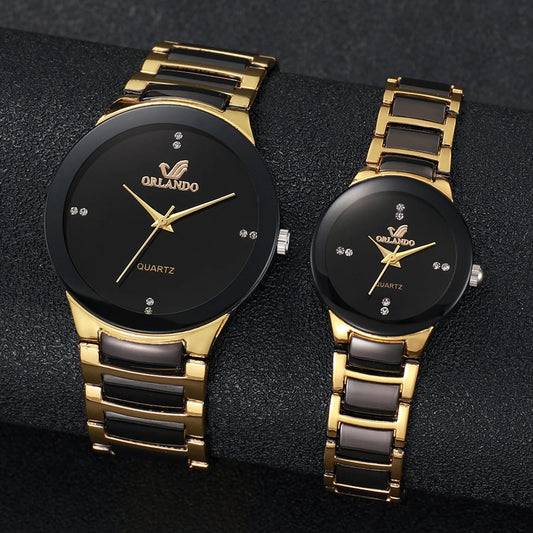 Beautiful, Stainless Steel Band Man & Woman's Analog Quartz Watches... Available In Singles Too!
