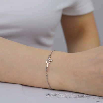 Chemical Molecule Charm Bracelet , by Skyrim