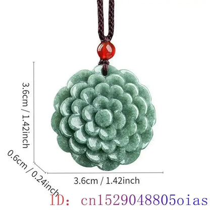 Green Burmese, Jade Amulet   Necklace… Fine Jewelry Carved Gemstone, By MC