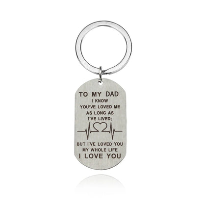 If Dad Cant Fix It, No One Can...Fathers Day Pendant Key Chain Gift