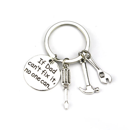 If Dad Cant Fix It, No One Can...Fathers Day Pendant Key Chain Gift