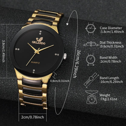 Beautiful, Stainless Steel Band Man & Woman's Analog Quartz Watches... Available In Singles Too!