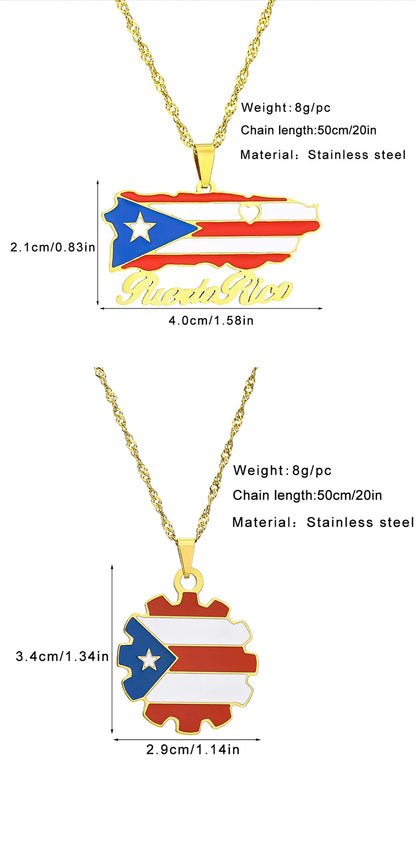 Wear Puerto to celebrate The Big Game 2026 and Bad Bunny in style — show your Puerto Rican pride with this beautiful flag necklace. Lightweight, durable, and polished for that beautiful shine, it’s the perfect game day souvenir, by SONYA