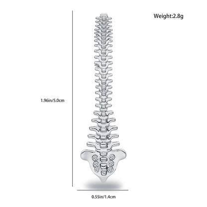 Spine Brooch Pin, Gifts For Orthopedic/Chiropractic Professionals Or Students, By HANRESHE