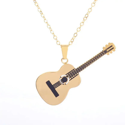 Stainless Steel, Electric Guitar Pick Necklace for Men and Women…Jewelry For Music Lovers